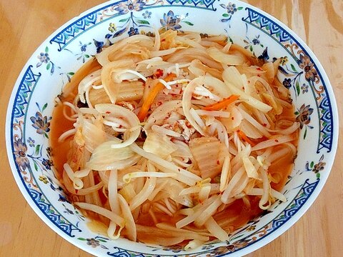 キムチであったかにゅー麺♪